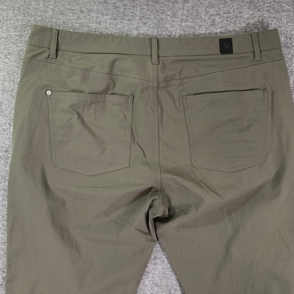 Vuori Meta Pants Men 38x29 Green Chino Trousers Performance Modern - Picture 13 of 14